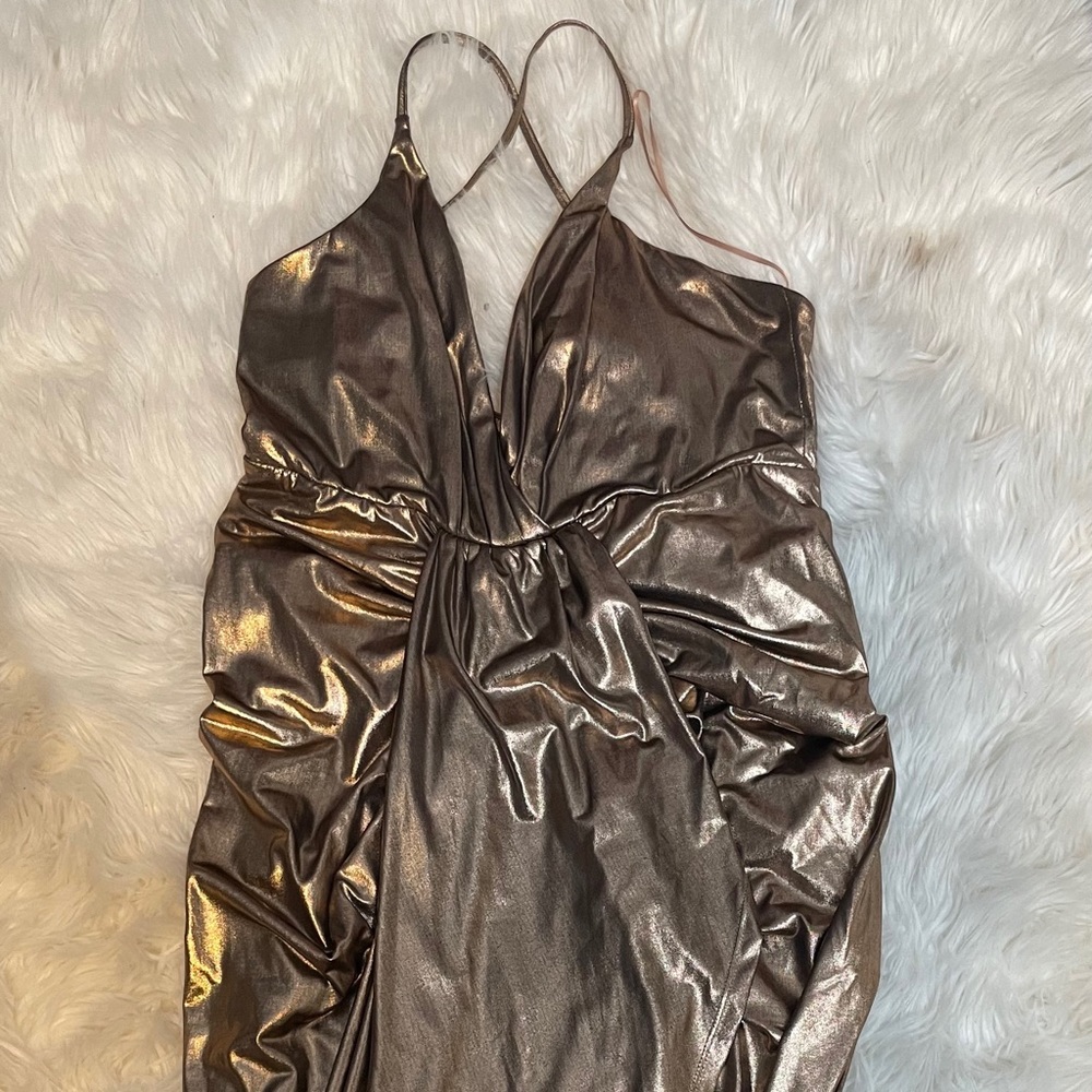 Gold dress